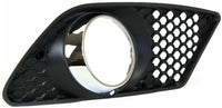 Set Of 2 Front Fog Light Molding Primed Plastic Left Driver & Right Passenger Side Direct Replacement Compatible With 2008-2011 Mercedes Benz C-Class MB1039118 MB1038118