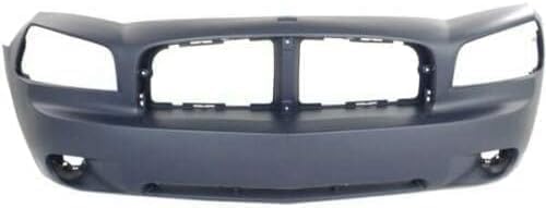 Front Bumper Cover Primed Direct Replacement Compatible With 2006-2010 Dodge Charger CH1000461 4806179AE