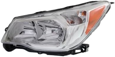 Set Of 2 Front Head Light Assembly Plastic Left Driver & Right Passenger Side Direct Replacement Compatible With 2014-2016 Subaru Forester SU2503145 SU2502145 84001SG081 84001SG091