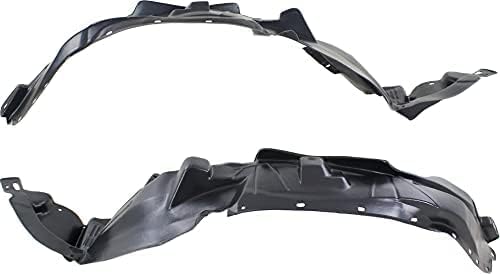 Set Of 2 Front Fender Liner Right Passenger & Left Driver Side Direct Replacement Compatible With 2003-2005 Honda Pilot HO1249118 HO1248118 74101S9VA00 74151S9VA00