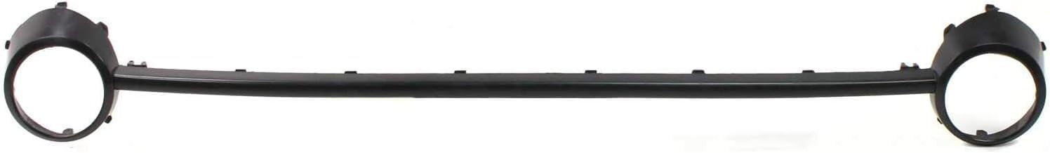 Front Bumper Molding With Fog Light Trim Direct Replacement Compatible With 1988-2000 Volkswagen Beetle VW1044101 1C0807341GRU
