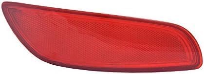 Rear Bumper Reflector Plastic Left Driver Side Direct Replacement Compatible With 2010-2012 Hyundai Santa HY1184107 924082B510