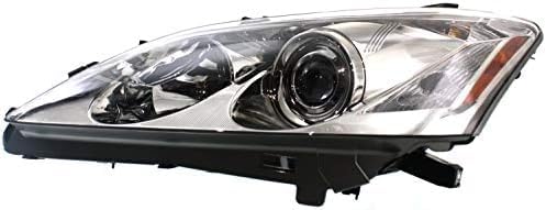 Front Head Light Lens And Housing Halogen Right Passenger & Left Driver Side Direct Replacement Compatible With 2007-2009 Lexus ES350 LX2502134 LX2503134 8117033670 8113033670