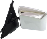 Set Of 2 Front Mirror Manual Adjust & Folding Non-Heated Chrome Left Driver & Right Passenger Side Direct Replacement Compatible With 1982-1993 Chevrolet S10 Pickup / 1983-1994 Blazer