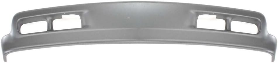 Front Bumper Chrome Steel + Upper Cover Textured + Lower Valance Air Deflector Direct Replacement Compatible With 2001-2002 Chevrolet Silverado 2500HD 3500 GM1002376 GM1051106