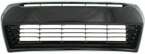 Front Bumper Grille Primed With Chrome Molding Plastic Direct Replacement Compatible With 2014-2016 Toyota Corolla TO1036150 5310202210