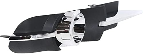 Set Of 2 Front Fog Light Molding Primed With Chrome Trim Left Driver & Right Passenger Side Direct Replacement Compatible With 2008-2012 Chevrolet Malibu GM1039115 GM1038115 25905342