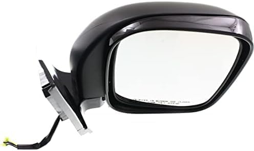 Set Of 2 Front Power Mirror Manual Folding Heated Primed Right Passenger & Left Driver Side Direct Replacement Compatible With 2001-2006 Mitsubishi Montero MI1321155 MI1320155