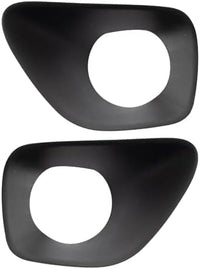Set Of 2 Front Fog Light Molding Primed Plastic Without Chrome Trim Left Driver & Right Passenger Side Direct Replacement Compatible With 2011-2013 Jeep Grand Cherokee