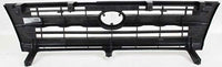 Front Grille Assembly Painted Silver Shell With Black Insert Plastic Direct Replacement Compatible With 1997-2000 Toyota Tacoma TO1200204 5310004060