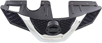 Front Grille Primed With Chrome Molding Plastic Direct Replacement Compatible With 2014-2015 Nissan Rogue NI1200258 623104BA0A