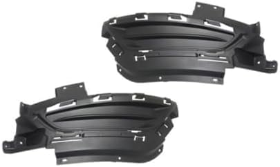 Set Of 2 Front Fog Light Cover Primed Right Passenger & Left Driver Side Direct Replacement Compatible With 2015-2017 Chrysler 200 CH1039155 CH1038155 68202998AC 68202999AC