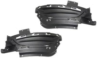 Set Of 2 Front Fog Light Cover Primed Right Passenger & Left Driver Side Direct Replacement Compatible With 2015-2017 Chrysler 200 CH1039155 CH1038155 68202998AC 68202999AC