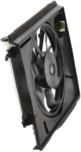 Front Radiator Fan Assembly with Resistor Direct Replacement Compatible with 2010-2013 Kia Soul KI3115134 253802K600 25380B2000
