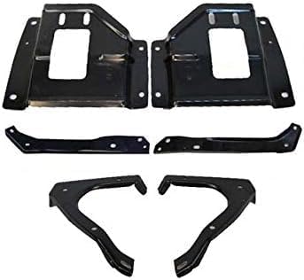 Set Of 6 Pcs Front Bumper Mounting Plate & Support Bracket Direct Replacement Compatible With 2001-2004 Ford F-Series FO1067133 FO1067147 FO1066133 FO1066147 FO1066128 FO1067128