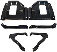 Set Of 6 Pcs Front Bumper Mounting Plate & Support Bracket Direct Replacement Compatible With 2001-2004 Ford F-Series FO1067133 FO1067147 FO1066133 FO1066147 FO1066128 FO1067128