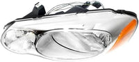 Set Of 2 Front Headlight Assembly Halogen Right Passenger & Left Driver Side Direct Replacement Compatible With 2004-2006 Chrysler Sebring CH2502150 CH2503150 4806037AF 4806036AF