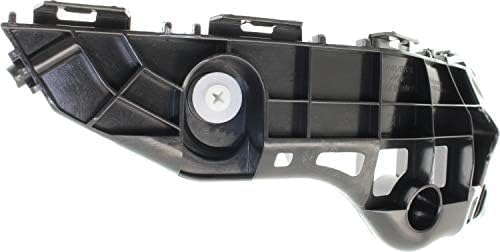 Set Of 2 Front Bumper Bracket Plastic Left Driver & Right Passenger Side Direct Replacement Compatible With 2017-2019 Toyota Highlander TO1043133 TO1042133 521450E080 521460E080