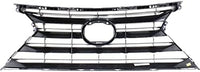 Front Grille Painted Silver Shell And Insert Plastic Direct Replacement Compatible With 2015-2017 Lexus NX200t / NX300h LX1200172 5311178010