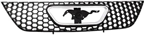 Front Grille Textured Shell And Insert Without Emblem Direct Replacement Compatible With 1999-2004 Ford Mustang FO1200357 XR3Z8200AA