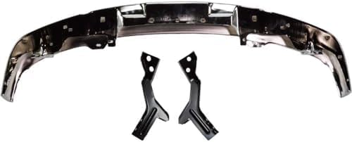 Front Bumper Impact Bar Chrome With Brackets Direct Replacement Compatible With 2004-2012 Chevrolet Colorado/GMC Canyon GM1002460 19210442