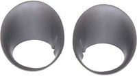 Front Bumper Steel + Upper Cover + Lower Valance Air Dam + Moldings + Fog Lamps Left & Right Side Direct Replacement Compatible With 2002-2005 Dodge Ram 1500/2003-2005 2500 3500
