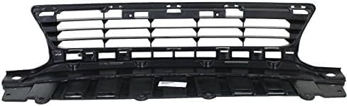 Front Bumper Center Grille Assembly Textured Plastic Direct Replacement Compatible With 2009-2011 Honda Civic HO1036107 71107SVAA50