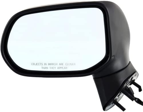 Front Power Mirror Manual Folding Heated Primed Left Driver Side Direct Replacement Compatible With 2006-2011 Honda Civic HO1320221 76250SNEA01