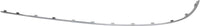 Set Of 2 Rear Bumper Outer Impact Strip Molding Chrome Left Driver & Right Passenger Side Direct Replacement Compatible With 2003-2006 Mercedes Benz E-Class 21188003129744
