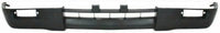 Front Bumper Chrome Steel + Lower Valance Panel Textured + Signal Lamp Left Driver & Right Passenger Side Direct Replacement Compatible With 1995-1997 Toyota Tacoma TO1002156