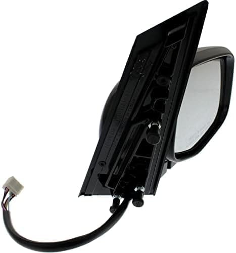 Set Of 2 Front Power Mirror Manual Folding Heated Textured Right Passenger & Left Driver Side Direct Replacement Compatible With 2011-2013 Honda Odyssey HO1320264 HO1321264