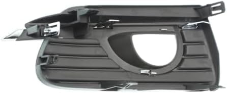 Set Of 2 Front Fog Light Molding Primed With Chrome Trim Plastic Left Driver & Right Passenger Side Direct Replacement Compatible 2014-2017 Infiniti Q50 IN1039105 IN1038105