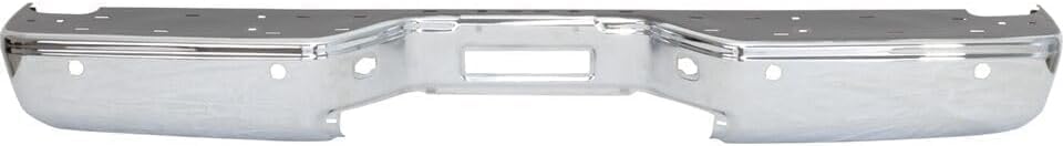 Rear Bumper Face Bar Only Chrome Steel Direct Replacement Compatible With 2007-2015 Nissan Titan NI1102150 850309FM0D