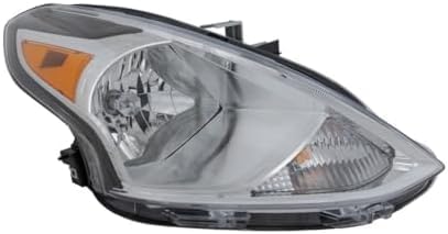 Set Of 2 Front Head Light Assembly Plastic Left Driver & Right Passenger Side Direct Replacement Compatible With 2015-2019 Nissan Versa NI2503230 NI2502230 260109KK0A 260609KK0A