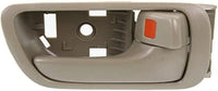 Set of 4 Front Or Rear Interior Door Handle Without Door Lock Hole Left Driver & Right Passenger Side Direct Replacement Compatible with 2002-2006 Toyota Camry IDH010068 IDH010067