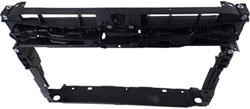 Front Radiator Support Assembly Plastic Direct Replacement Compatible With 2015-2021 Volkswagen GTI/Golf VW1225141 5GM805588D9B9 5GM805588A9B9