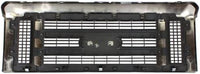 Front Bumper Steel + Grille Chrome Shell With Painted Gray Insert + Lower Valance Textured Direct Replacement Compatible With 2008-2019 Ford Econoline Van