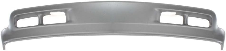Front Bumper Chrome Steel + Upper Cover Textured + Lower Valance Air Deflector Direct Replacement Compatible With 2001-2002 Chevrolet Silverado 2500HD 3500 GM1002376 GM1051106