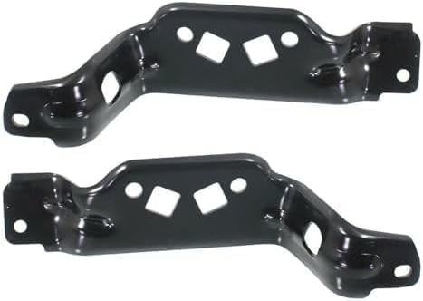 Set Of 2 Front Bumper Outer Bracket Steel Left Driver & Right Passenger Side Direct Replacement Compatible With 2011-2016 Ford F-Series Super Duty FO1067186 FO1066186