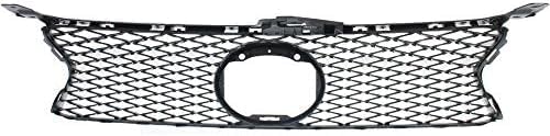 Front Grille Assembly Gray Shell And Insert Plastic Direct Replacement Compatible With 2013-2015 Lexus GS350 / 2015 Lexus GS450h LX1200142 5311130E00