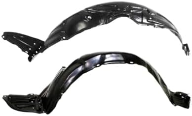 Set Of 2 Front Fender Liner Plastic Left Driver & Right Passenger Side Direct Replacement Compatible With 2005-2010 Scion tC SC1248105 SC1249104 5387521060 5387621060