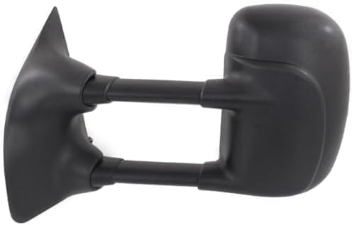 Set of 2 Front Power Towing Mirror Manual Folding Non-Heated Textured Right Passenger & Left Driver Side Direct Replacement Compatible With 1999-2007 Ford F-Series Super Duty