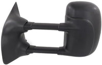 Set of 2 Front Power Towing Mirror Manual Folding Non-Heated Textured Right Passenger & Left Driver Side Direct Replacement Compatible With 1999-2007 Ford F-Series Super Duty