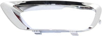 Front Fog Light Molding Chrome Left Driver Side Direct Replacement Compatible With 2015-2020 Chevrolet Colorado GM1038175 22925740
