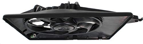 Front Radiator Cooling Fan Assembly Plastic Direct Replacement Compatible with 2010-2012 Hyundai Santa Fe / 2011-2015 Kia Sorento HY3115130 253801U201