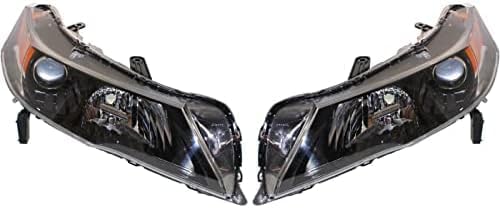 Set Of 2 Front Headlight Lens And Housing Right Passenger & Left Driver Side Direct Replacement Compatible With 2012-2014 Acura TL AC2519118 AC2518118 33101TK4A11 33151TK4A11