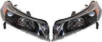 Set Of 2 Front Headlight Lens And Housing Right Passenger & Left Driver Side Direct Replacement Compatible With 2012-2014 Acura TL AC2519118 AC2518118 33101TK4A11 33151TK4A11
