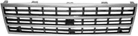 Front Grille Chrome Shell And Argent Insert Direct Replacement Compatible With 1989-1991 Chevrolet Suburban GM1200169 15628796