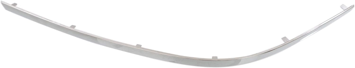 Front Bumper Outer Trim Molding Chrome Direct Replacement Compatible With 2010-2013 Mercedes Benz E-Class MB1046115 2078851921
