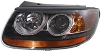 Set Of 2 Front Head Light Assembly Plastic Left Driver & Right Passenger Side Direct Replacement Compatible With 2007-2008 Hyundai Santa Fe HY2502139 HY2503139 921010W050 921020W050